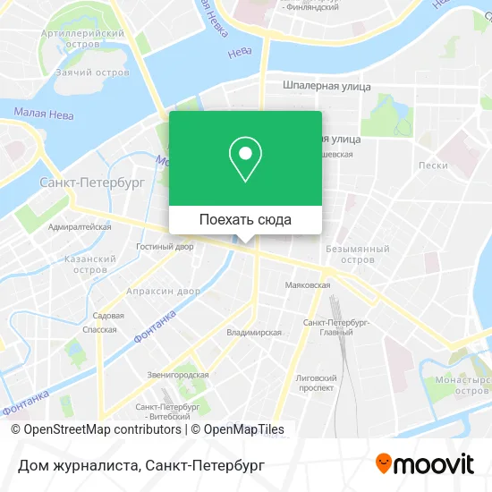 Карта Дом журналиста