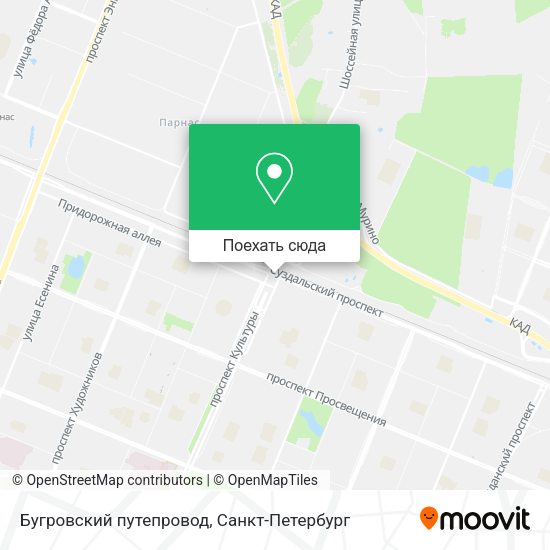 Карта Бугровский путепровод