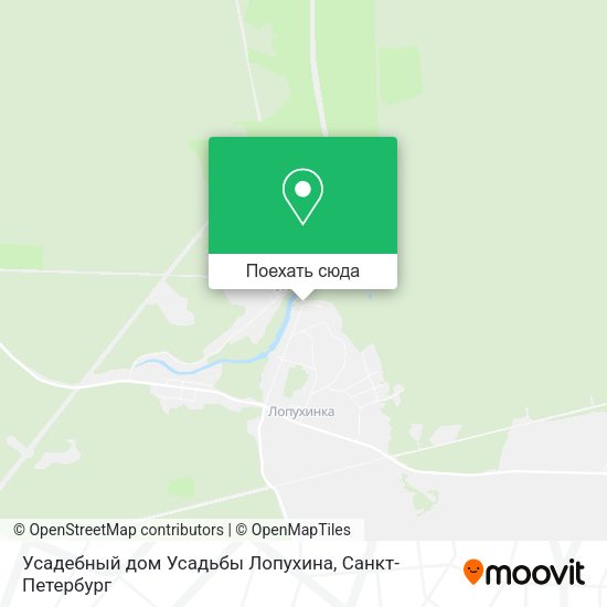 Карта Усадебный дом Усадьбы Лопухина