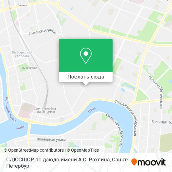 Карта СДЮСШОР по дзюдо имени А.С. Рахлина