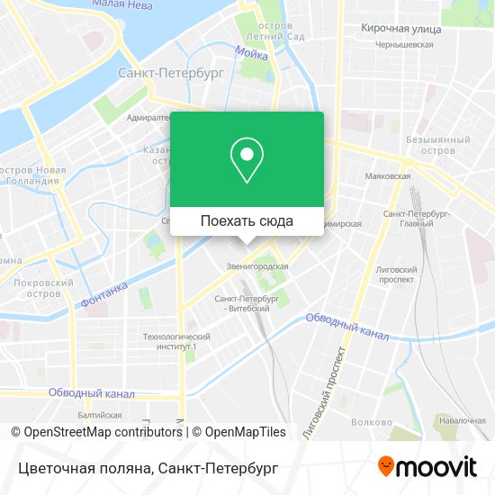 Карта Цветочная поляна