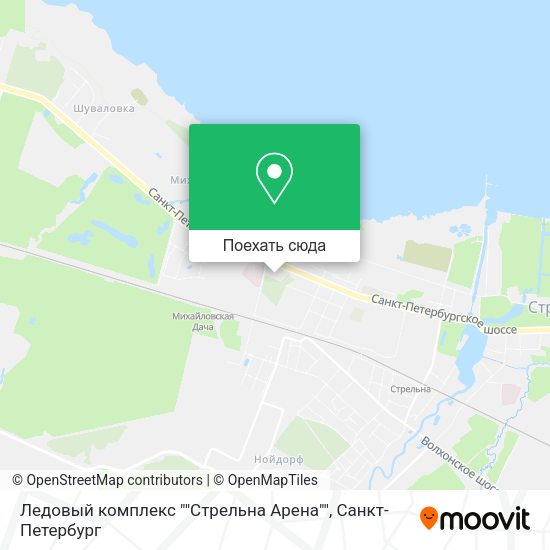 Карта Ледовый комплекс ""Стрельна Арена""