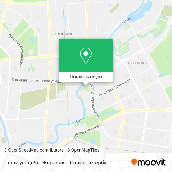 Карта парк усадьбы Жерновка