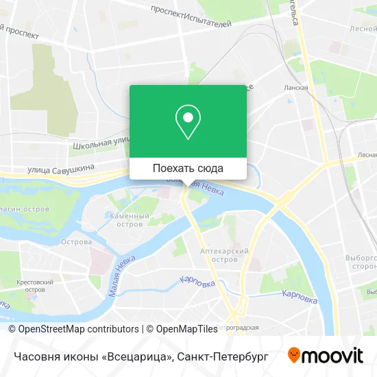 Карта Часовня иконы «Всецарица»