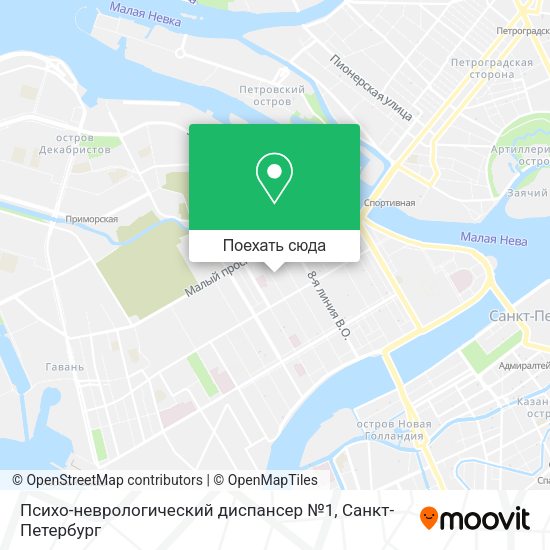 Карта Психо-неврологический диспансер №1