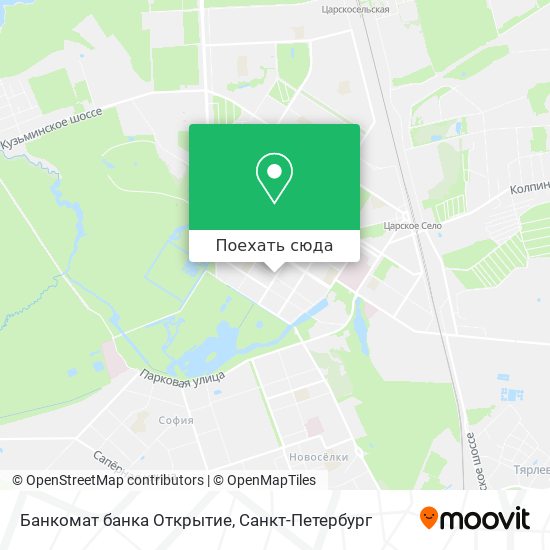 Карта Банкомат банка Открытие