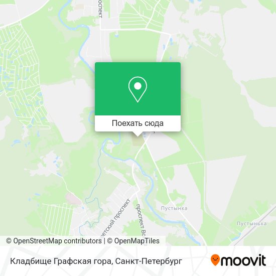 Карта Кладбище Графская гора