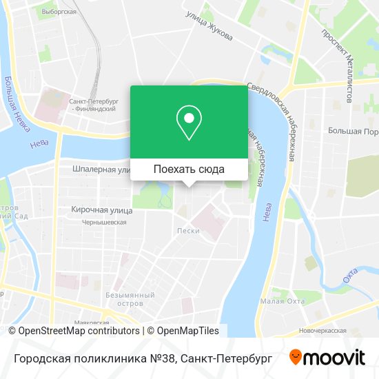Карта Городская поликлиника №38