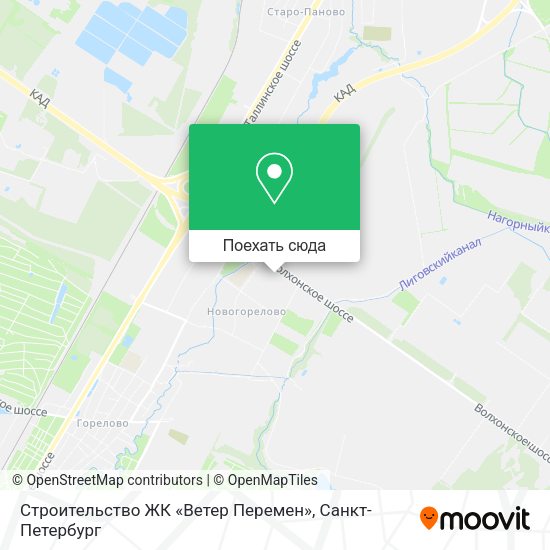 Карта Строительство ЖК «Ветер Перемен»
