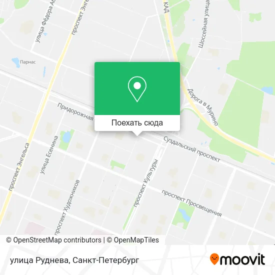 Карта улица Руднева