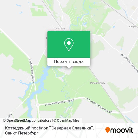 Карта Коттеджный посёлок ""Северная Славянка""