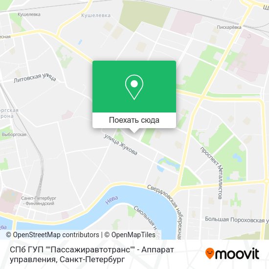 Карта СПб ГУП ""Пассажиравтотранс"" - Аппарат управления
