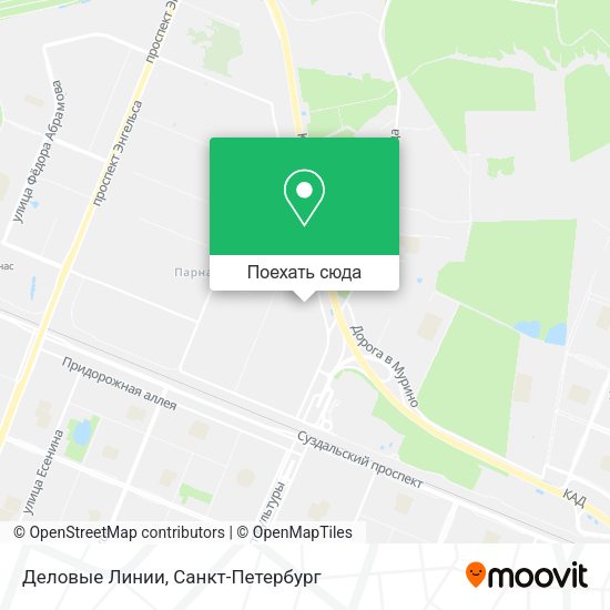 Карта Деловые Линии