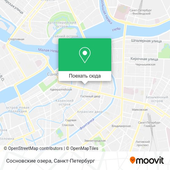 Карта Сосновские озера