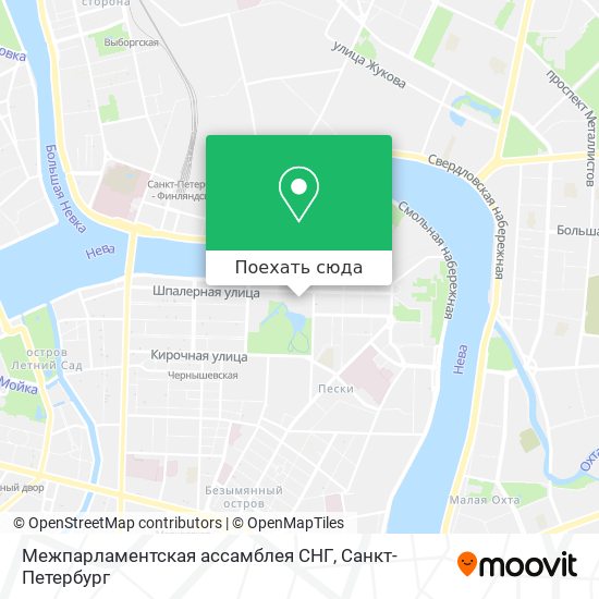 Карта Межпарламентская ассамблея СНГ