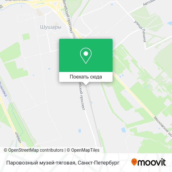Карта Паровозный музей-тяговая