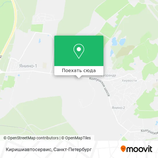 Карта Киришиавтосервис
