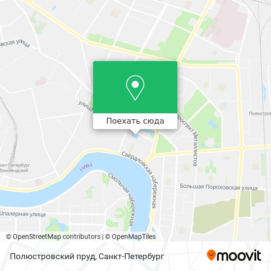 Карта Полюстровский пруд