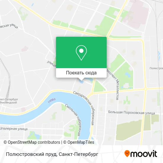 Карта Полюстровский пруд