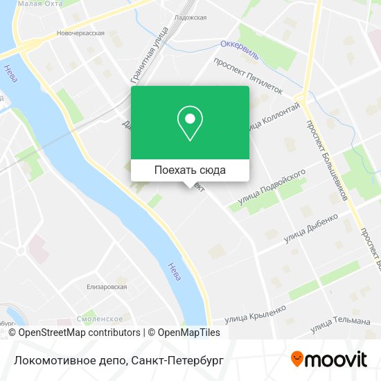 Карта Локомотивное депо