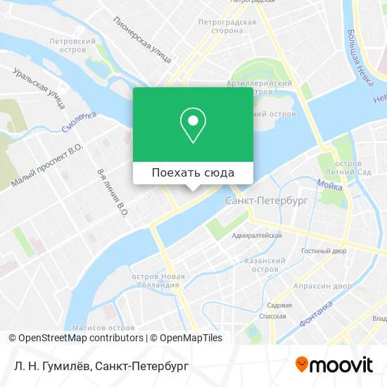 Карта Л. Н. Гумилёв