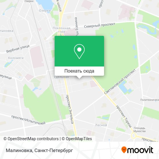Карта Малиновка