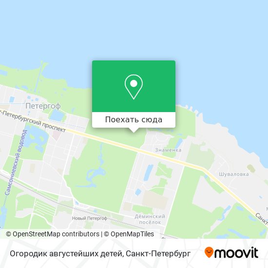 Карта Огородик августейших детей