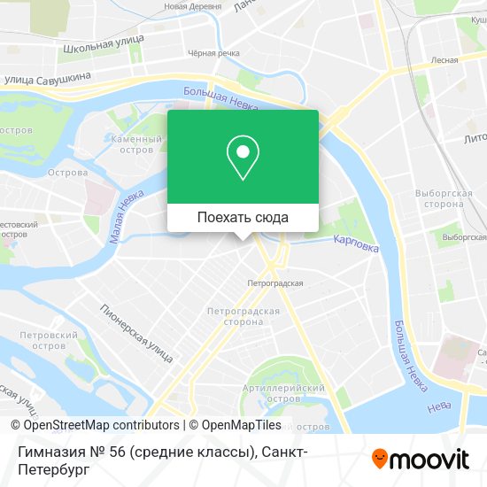 Карта Гимназия № 56 (средние классы)