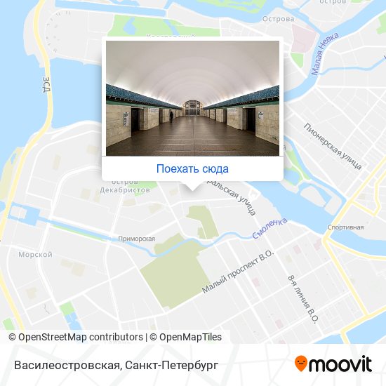 Карта Василеостровская