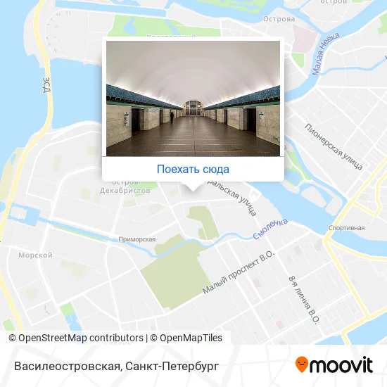 Карта Василеостровская