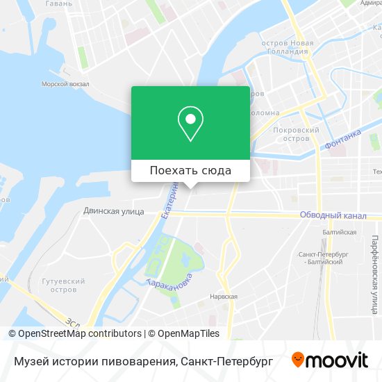 Карта Музей истории пивоварения