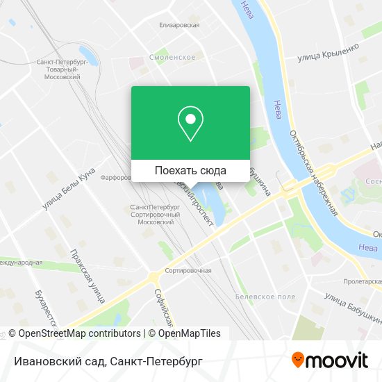 Карта Ивановский сад