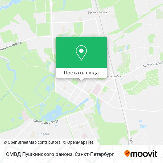Карта ОМВД Пушкинского района