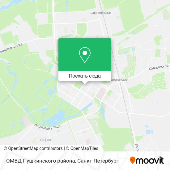 Карта ОМВД Пушкинского района