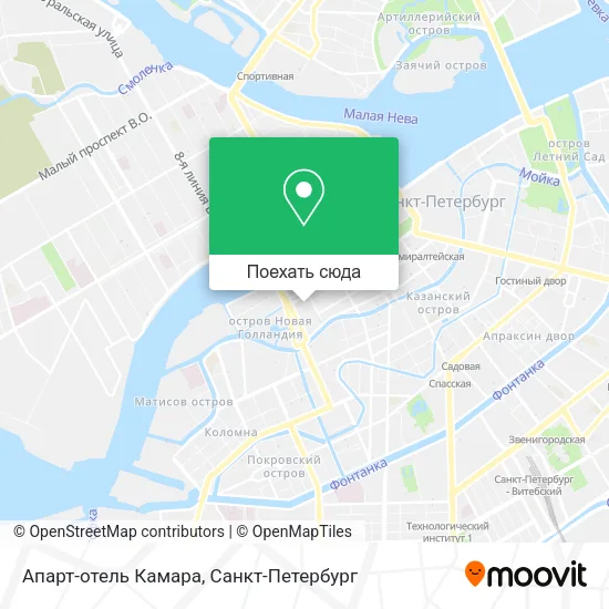 Карта Апарт-отель Камара