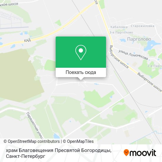 Карта храм Благовещения Пресвятой Богородицы