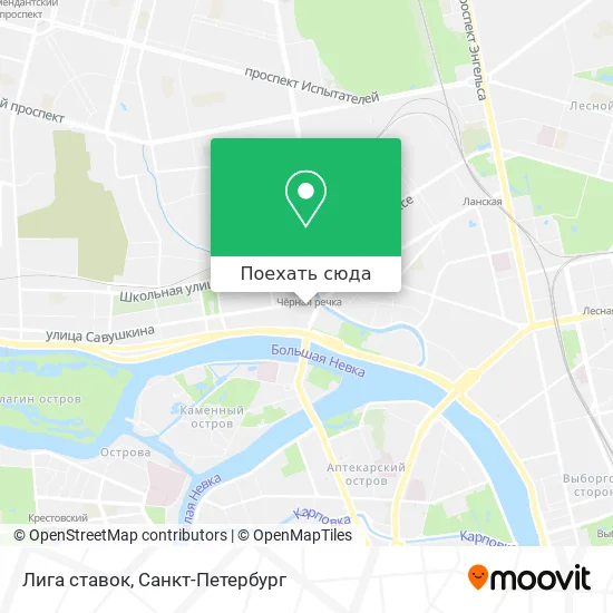 Карта Лига ставок