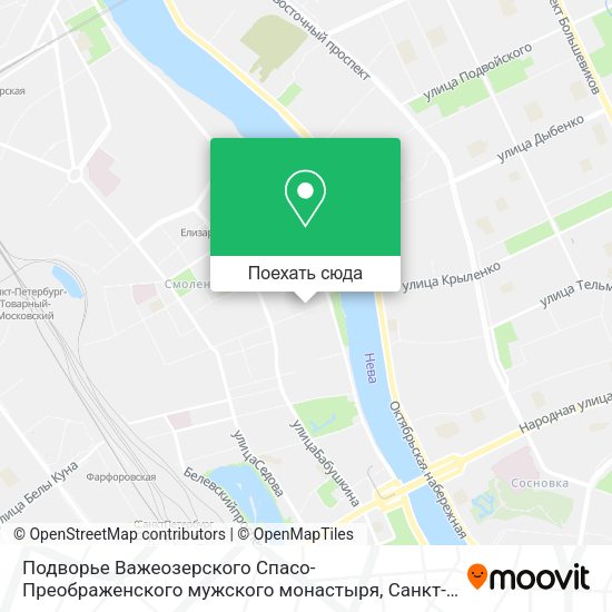 Карта Подворье Важеозерского Спасо-Преображенского мужского монастыря