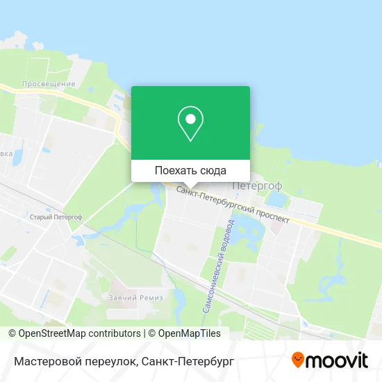 Карта Мастеровой переулок