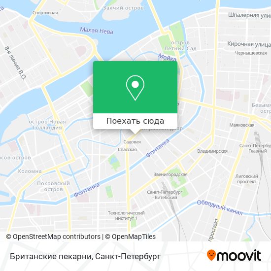 Карта Британские пекарни