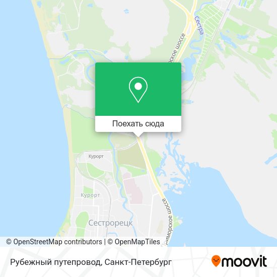 Карта Рубежный путепровод