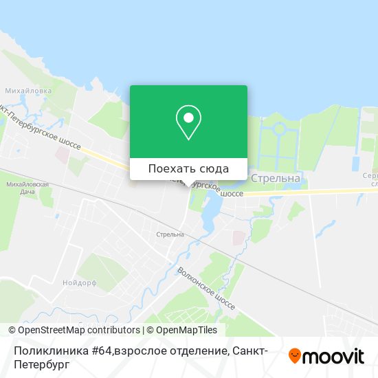 Карта Поликлиника #64,взрослое отделение