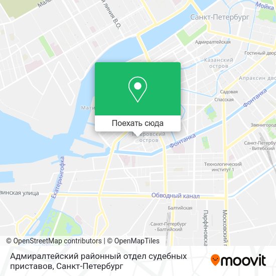 Карта Адмиралтейский районный отдел судебных приставов