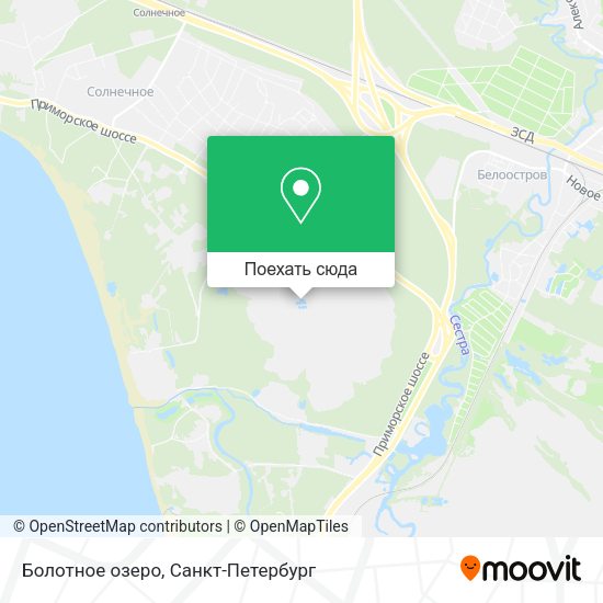 Карта Болотное озеро