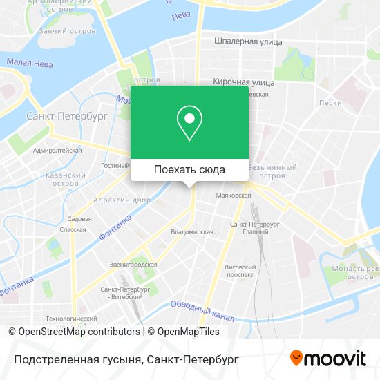 Карта Подстреленная гусыня