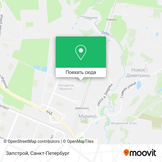 Карта Запстрой