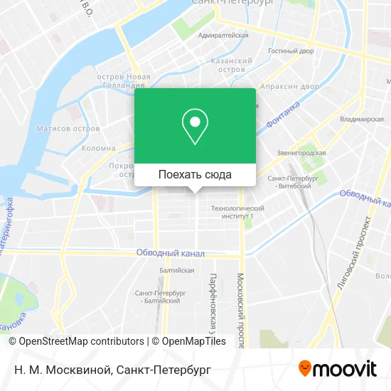 Карта Н. М. Москвиной