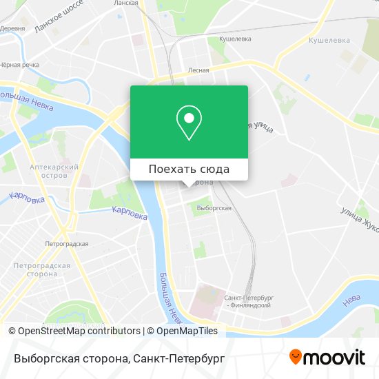 Карта Выборгская сторона