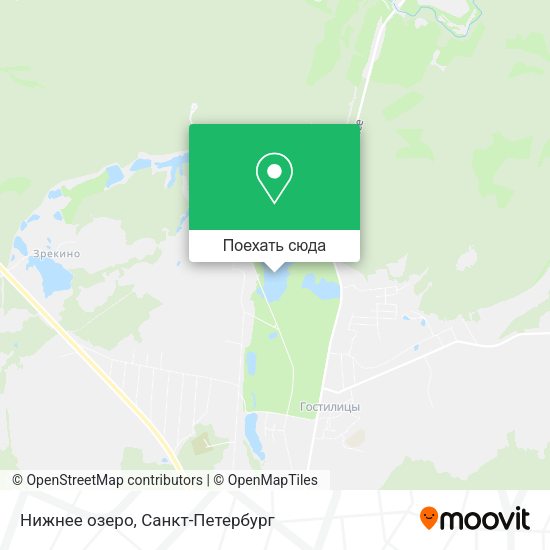 Карта Нижнее озеро