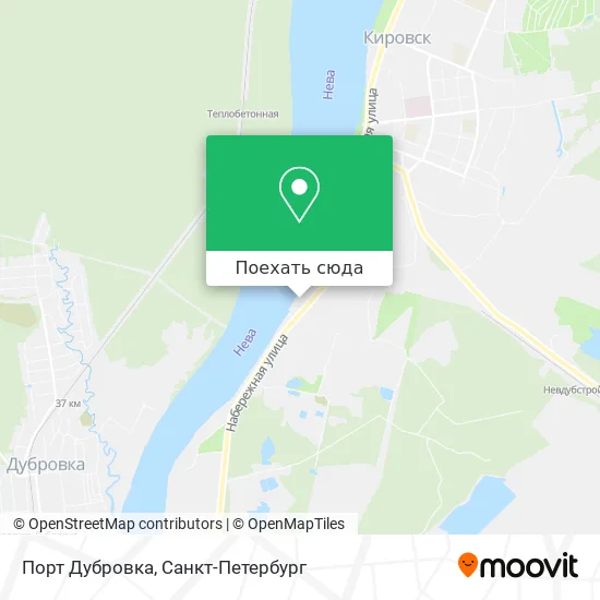 Карта Порт Дубровка
